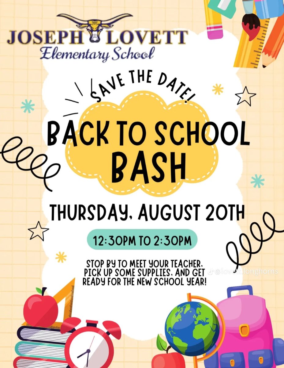 Back to School Bash Information